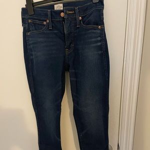 J Crew straight dark wash blue jeans, new with tags size 25